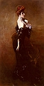 BOLDINI GIOVANNI (1842-1931) - Ritratto di Madame Pages